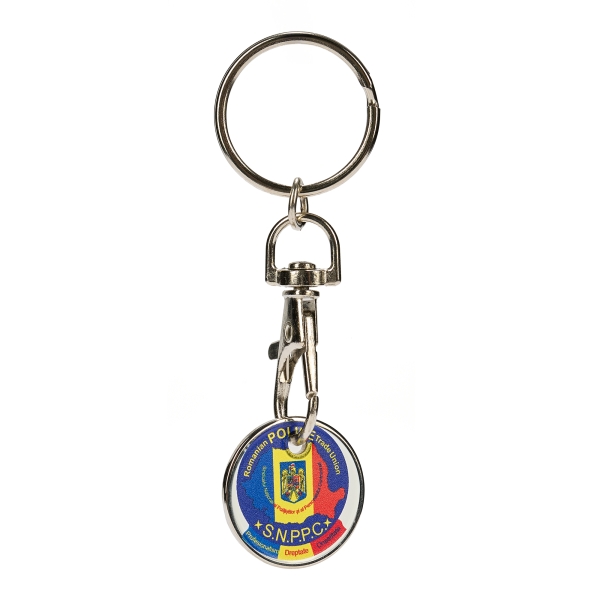 Breloc cu moneda pentru carucior