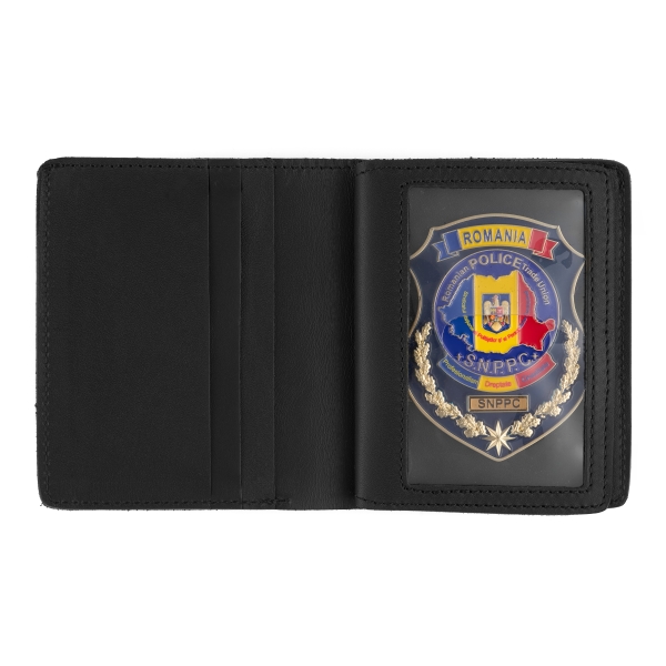 Portofel negru DGR 8 cu insigna SNPPC pentru CEI